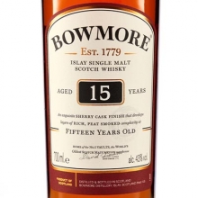 波摩15年单一麦芽苏格兰威士忌 Bowmore 15 Year Old Single Malt Scotch Whisky 700ml