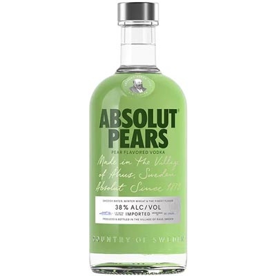 绝对苹果梨味伏特加 Absolut Pears Vodka 700ml