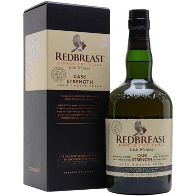 知更鸟12年原桶强度单一壶式蒸馏爱尔兰威士忌 Redbreast 12 Year Old Cask Strength Single Pot Still Irish Whiskey 700ml