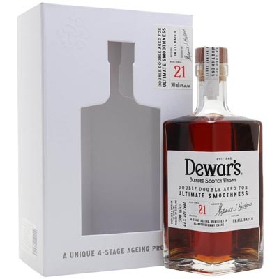 帝王21年四次陈酿调和苏格兰威士忌 Dewar's Double Double 21 Year Old Blended Scotch Whisky 500ml