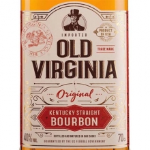 老维珍波本威士忌 Old Virginia Original Kentucky Straight Bourbon Whiskey 700ml