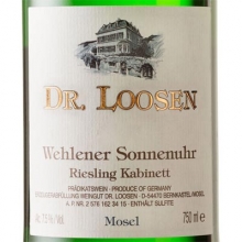 露森酒庄温勒内日晷园雷司令珍藏白葡萄酒 Dr. Loosen Wehlener Sonnenuhr Riesling Kabinett 750ml