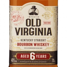 老维珍6年波本威士忌 Old Virginia 6 Year Old Kentucky Straight Bourbon Whiskey 700ml