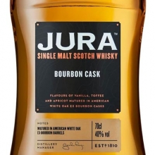 吉拉波本桶单一麦芽苏格兰威士忌 Jura Bourbon Cask Single Malt Scotch Whisky 700ml