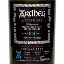 阿贝千禧年系列23年单一麦芽苏格兰威士忌 Ardbeg Vintage Y2K Aged 23 Years Islay Single Malt Scotch Whisky 700ml
