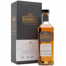 布什米尔21年单一麦芽爱尔兰威士忌 Bushmills Aged 21 Years Single Malt  Irish Whiskey 700ml（新旧包装随机发货）