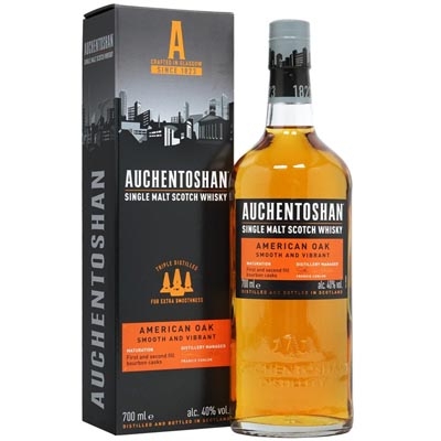 【买一赠一】欧肯特轩美国桶单一麦芽苏格兰威士忌 Auchentoshan American Oak Single Malt Scotch Whisky 700ml