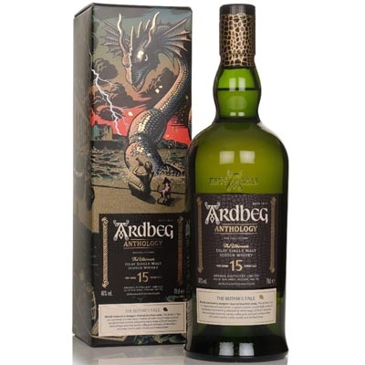 阿贝15年精选集第三版龙蛇传说单一麦芽苏格兰威士忌 Ardbeg 15 Years Old Anthology The Beithir's Tale Single Malt Scotch Whisky 700ml