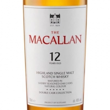麦卡伦12年双桶单一麦芽苏格兰威士忌 Macallan 12YO Double Cask Highland Single Malt Scotch Whisky 700ml（新旧包装随机发货）