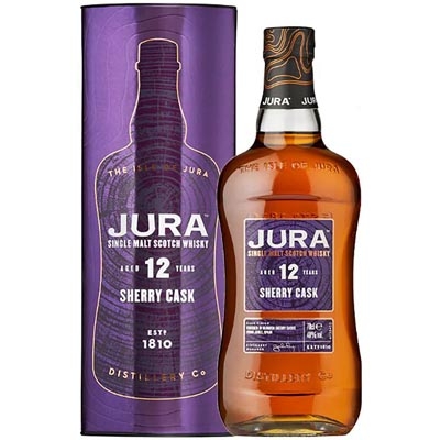 吉拉12年雪莉桶单一麦芽苏格兰威士忌 Jura Aged 12 Years Sherry Cask Single Malt Scotch Whisky 700ml