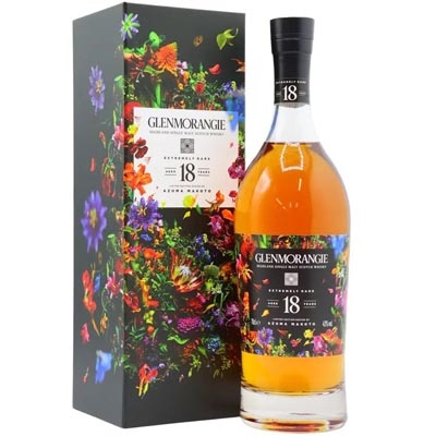 格兰杰18年舞动之花东信康仁特别珍藏版单一麦芽苏格兰威士忌 Glenmorangie Aged 18 Years Azuma Makoto Limited Edition Highland Single Malt Scotch Whisky 700ml
